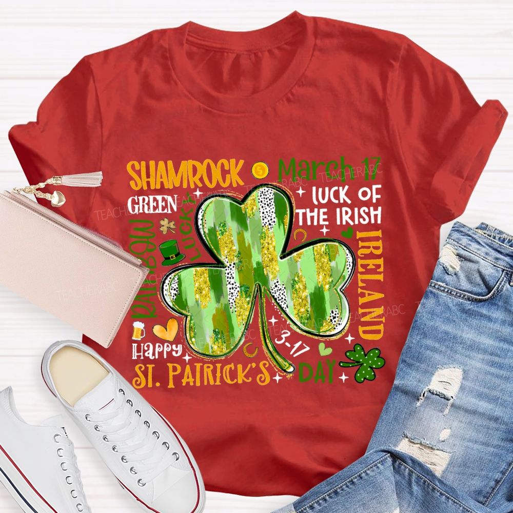 Shamrock March Luck Of The Irish Ireland T-shirt