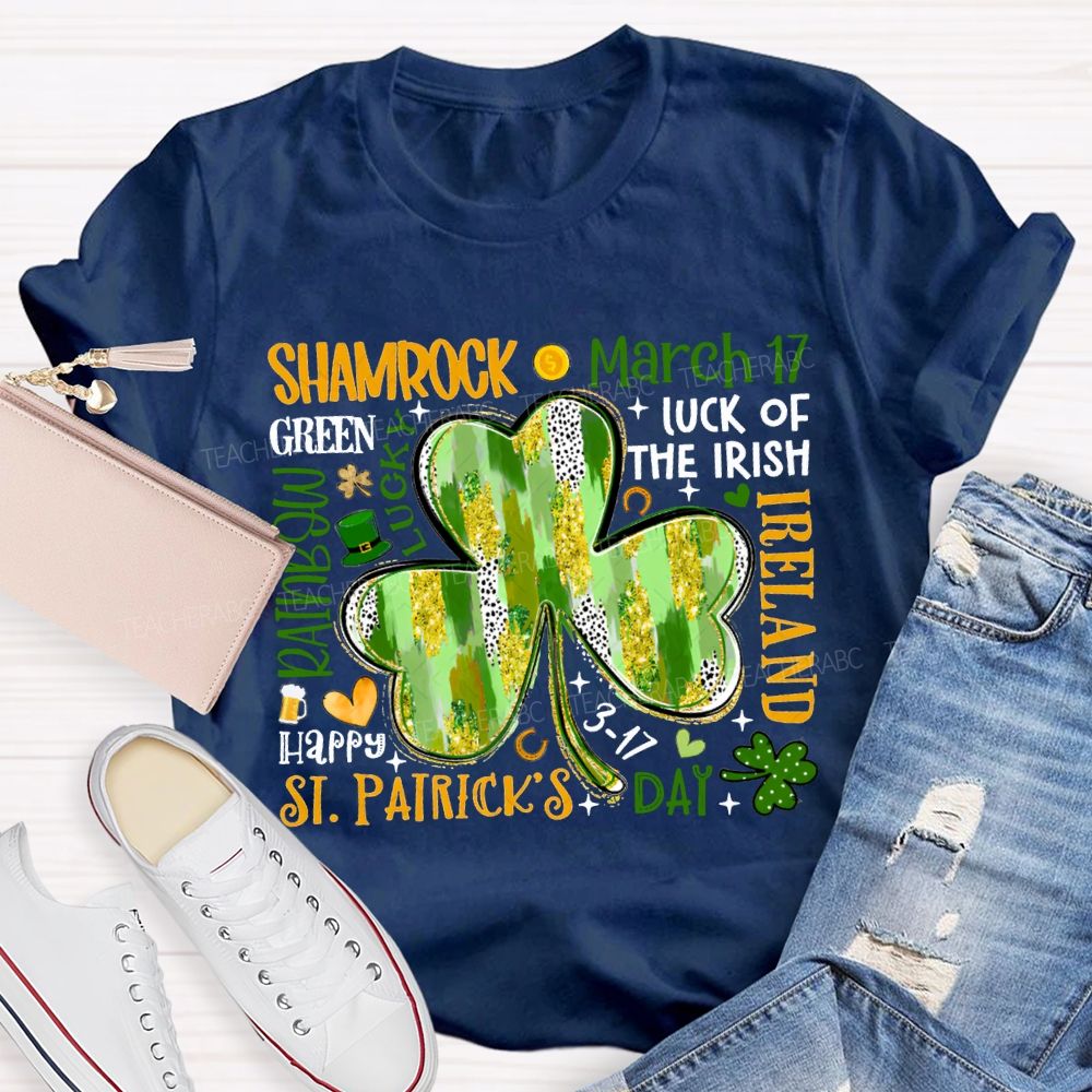 Shamrock March Luck Of The Irish Ireland T-shirt
