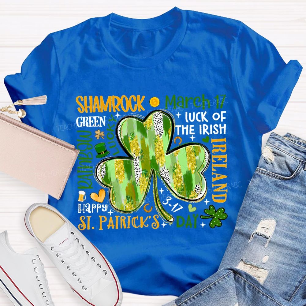 Shamrock March Luck Of The Irish Ireland T-shirt