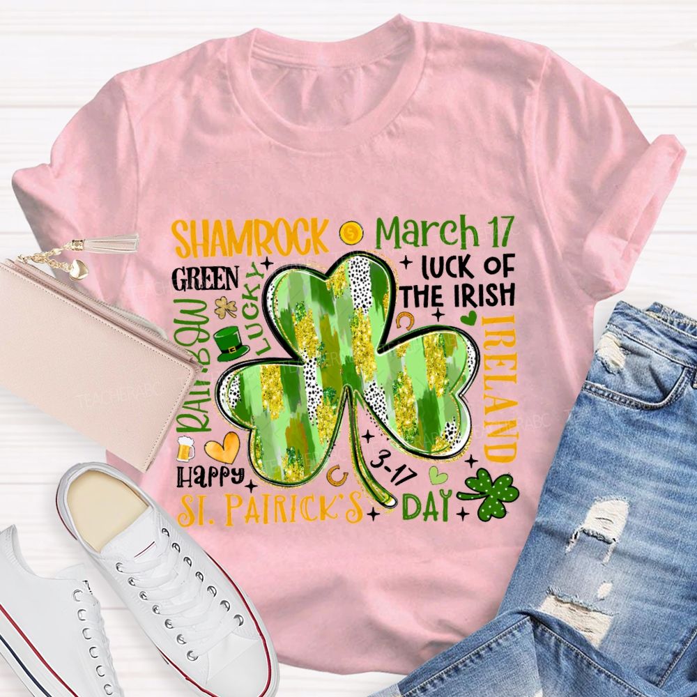 Shamrock March Luck Of The Irish Ireland T-shirt
