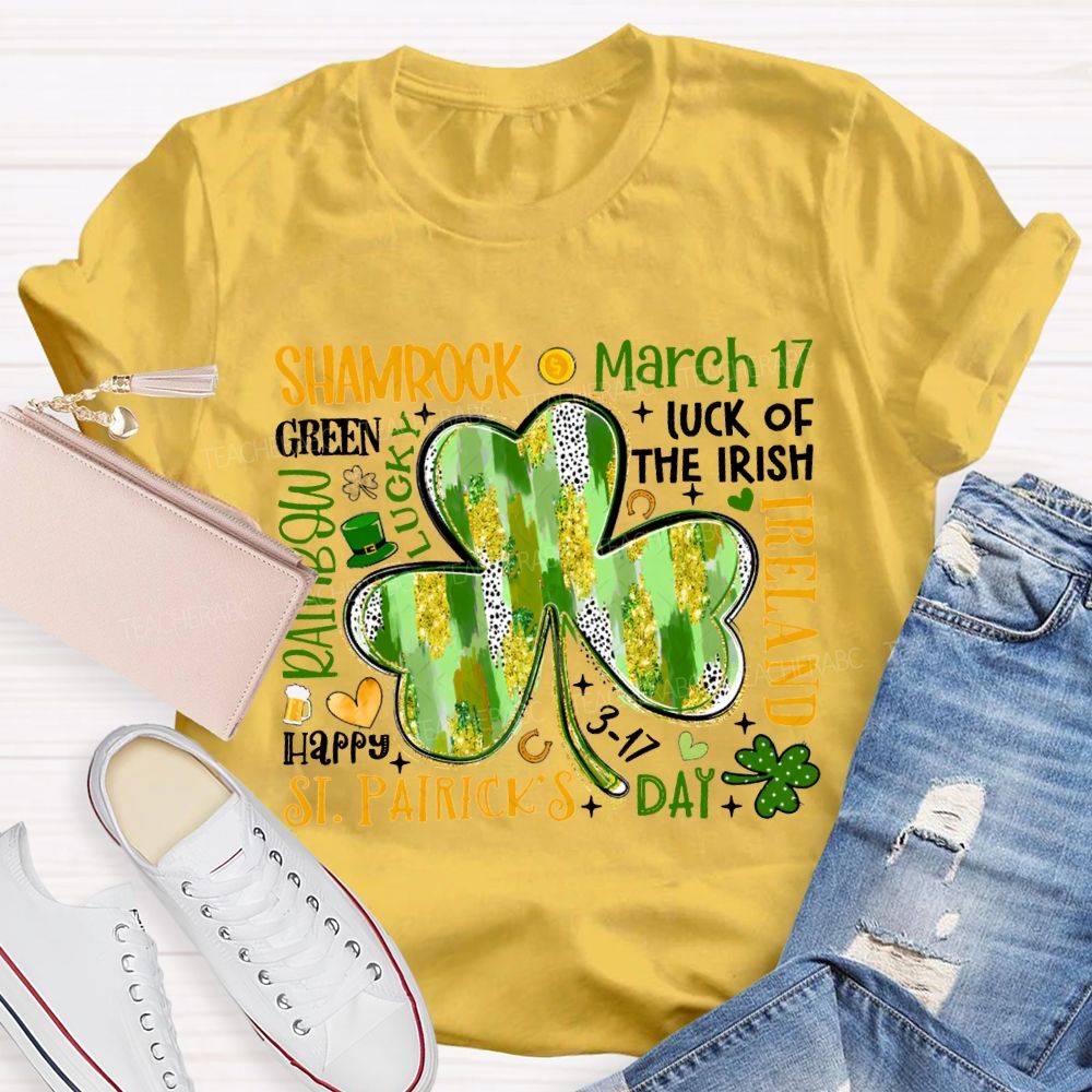 Shamrock March Luck Of The Irish Ireland T-shirt