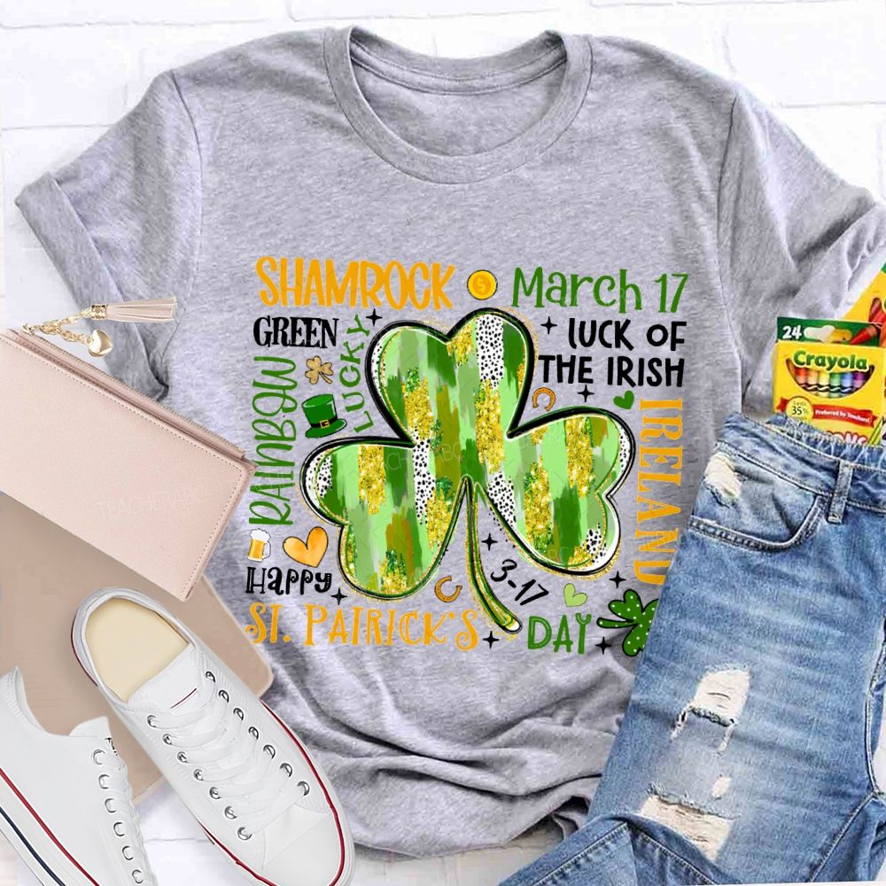 Shamrock March Luck Of The Irish Ireland T-shirt
