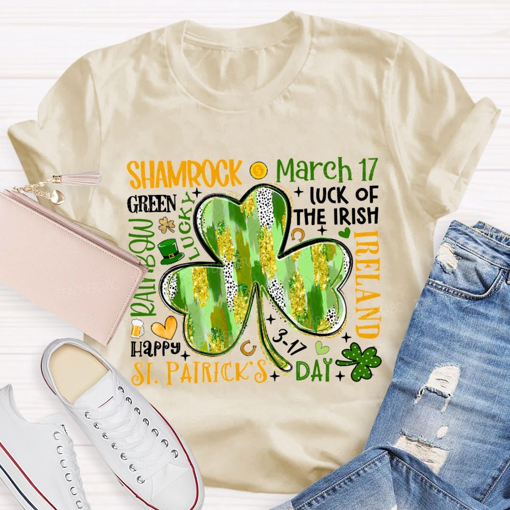 Shamrock March Luck Of The Irish Ireland T-shirt