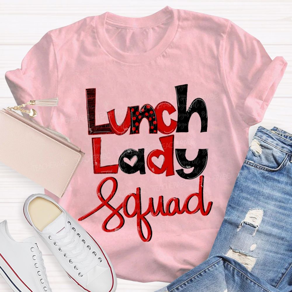 Lunch Lady Squad Valentine'S Day T-shirt