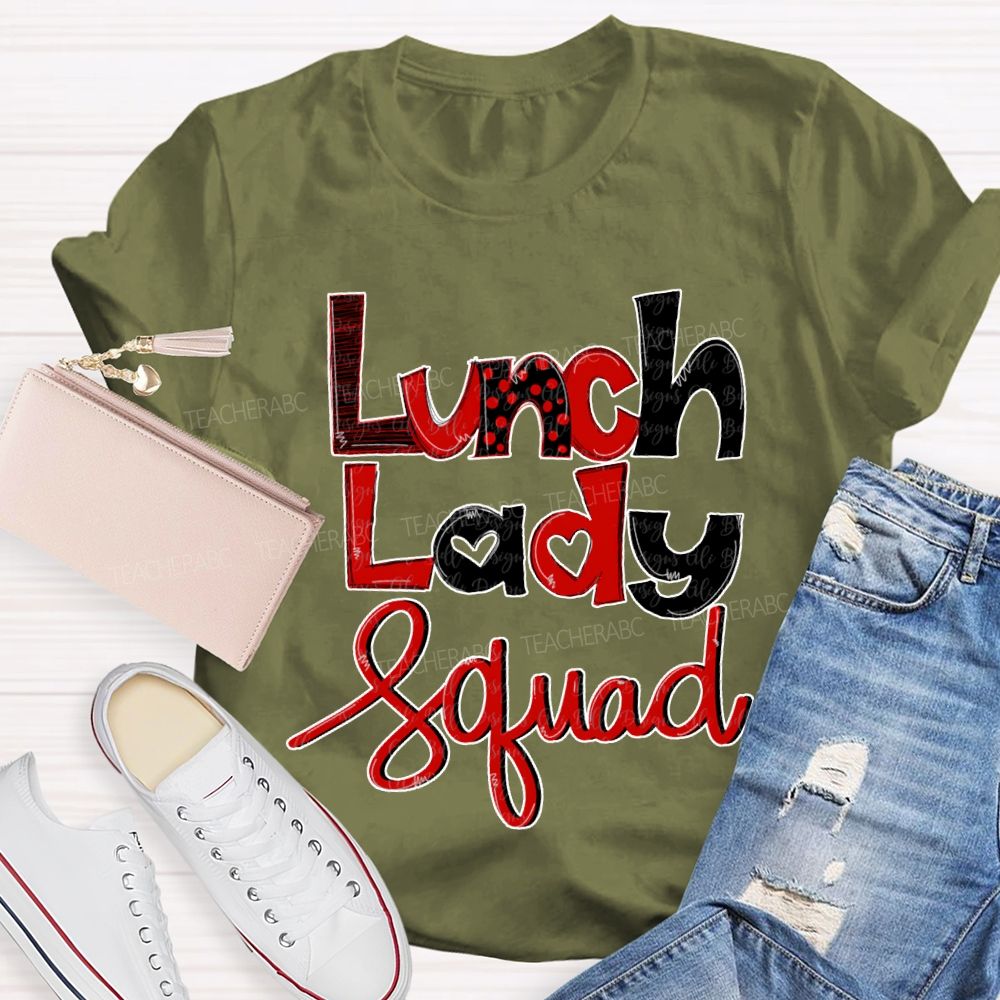 Lunch Lady Squad Valentine'S Day T-shirt
