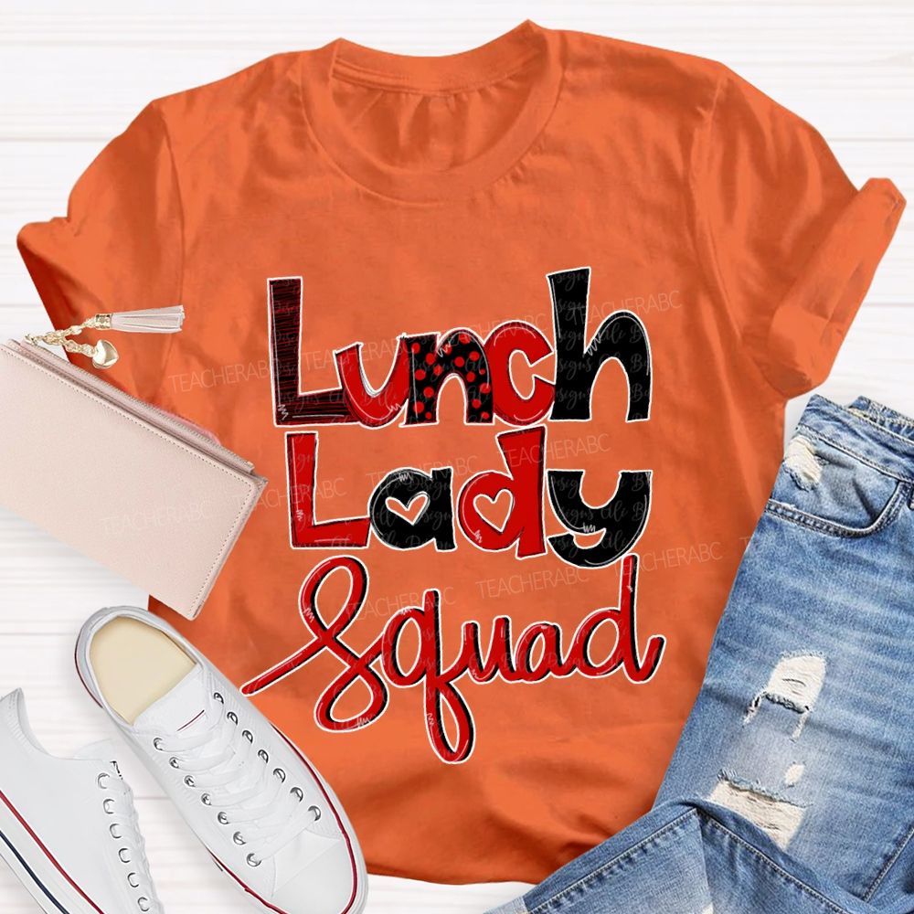 Lunch Lady Squad Valentine'S Day T-shirt