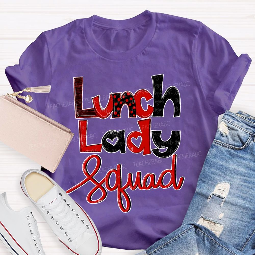 Lunch Lady Squad Valentine'S Day T-shirt