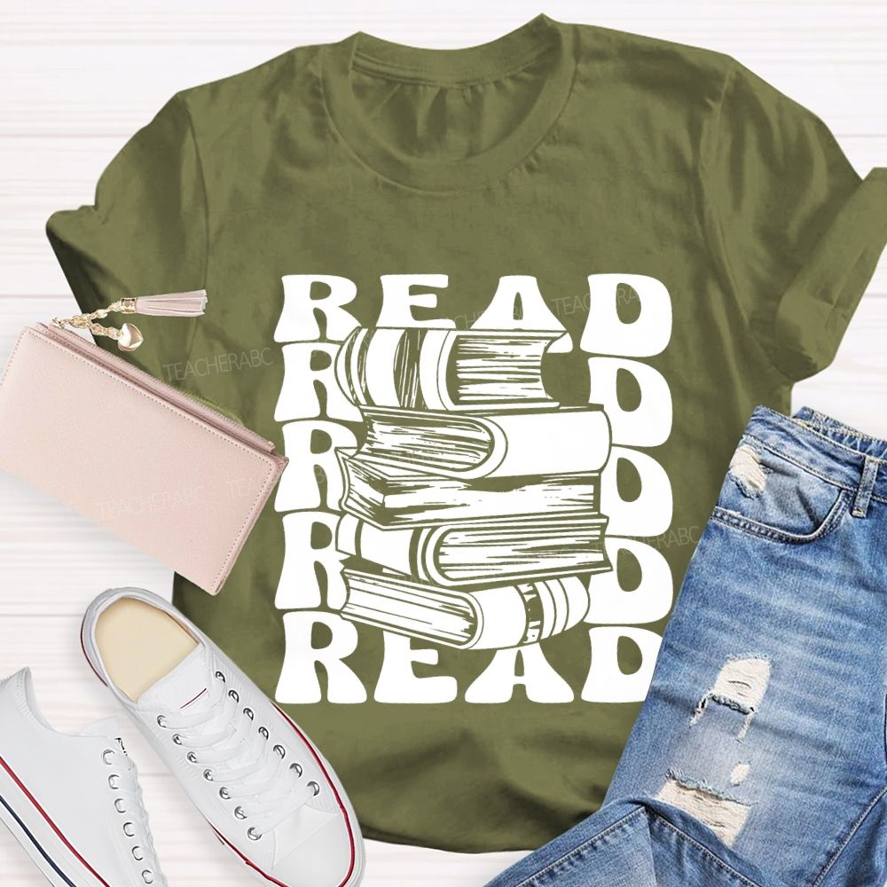 Read Books Fall In Love With Reading T-shirt