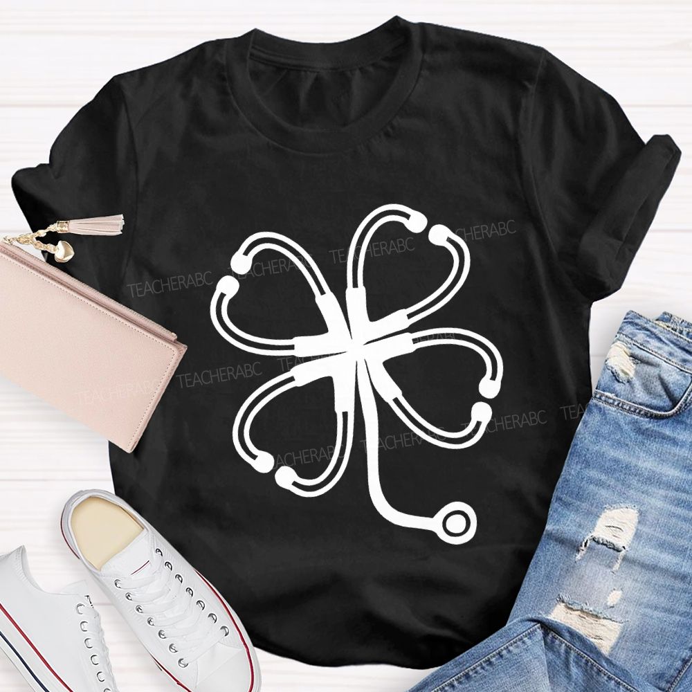Lucky Clover School Nurse Saint Patrick'S Day T-shirt