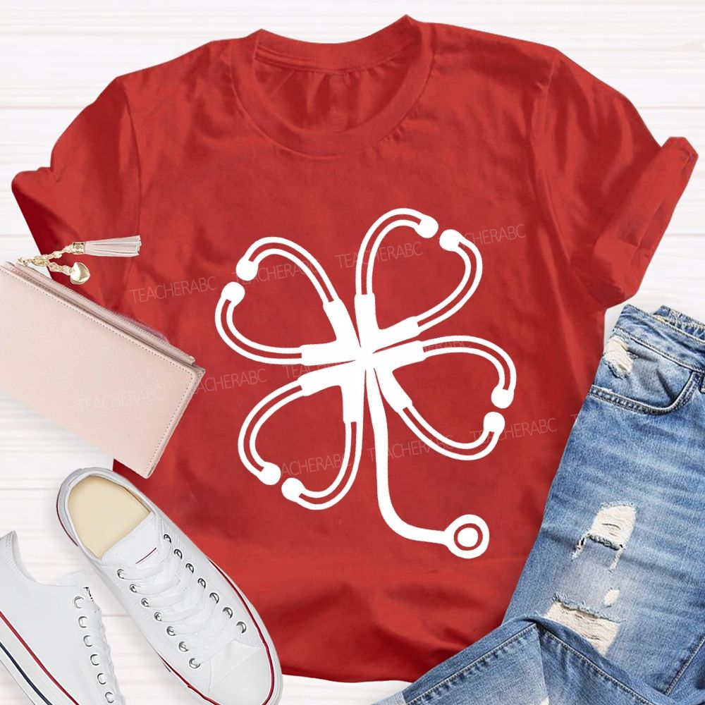 Lucky Clover School Nurse Saint Patrick'S Day T-shirt