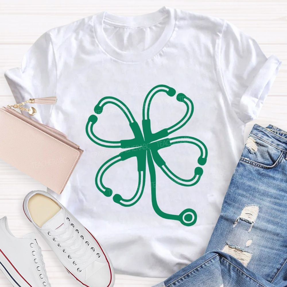 Lucky Clover School Nurse Saint Patrick'S Day T-shirt