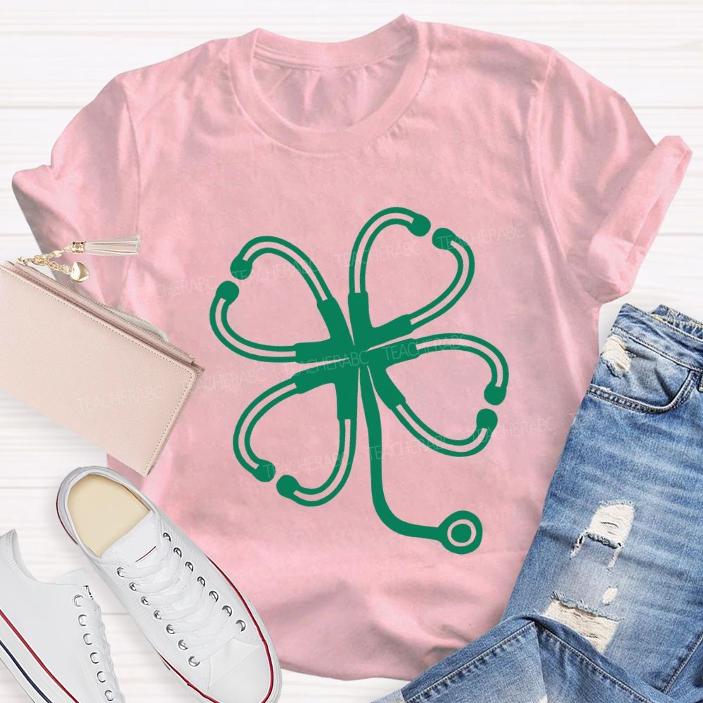 Lucky Clover School Nurse Saint Patrick'S Day T-shirt