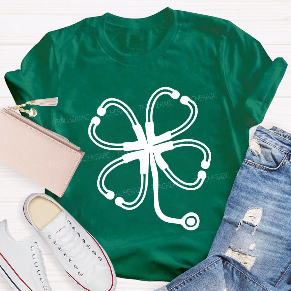 Lucky Clover School Nurse Saint Patrick'S Day T-shirt