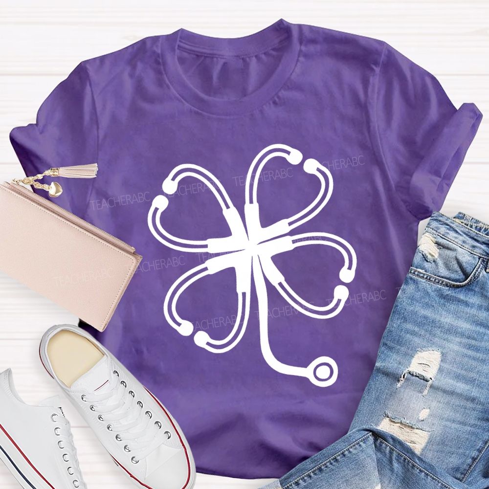 Lucky Clover School Nurse Saint Patrick'S Day T-shirt