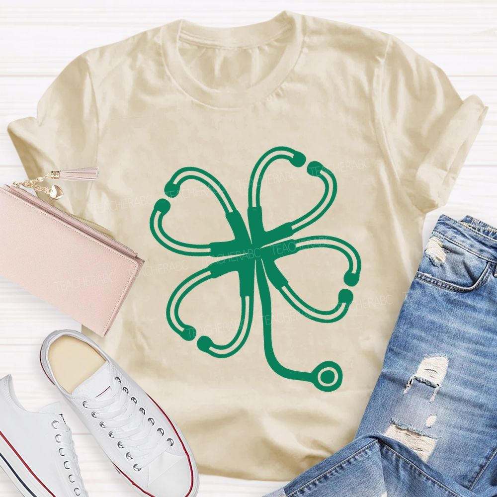 Lucky Clover School Nurse Saint Patrick'S Day T-shirt