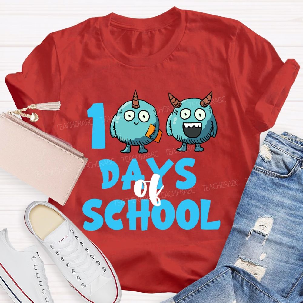 100 Days Of School Storybook T-Shirt