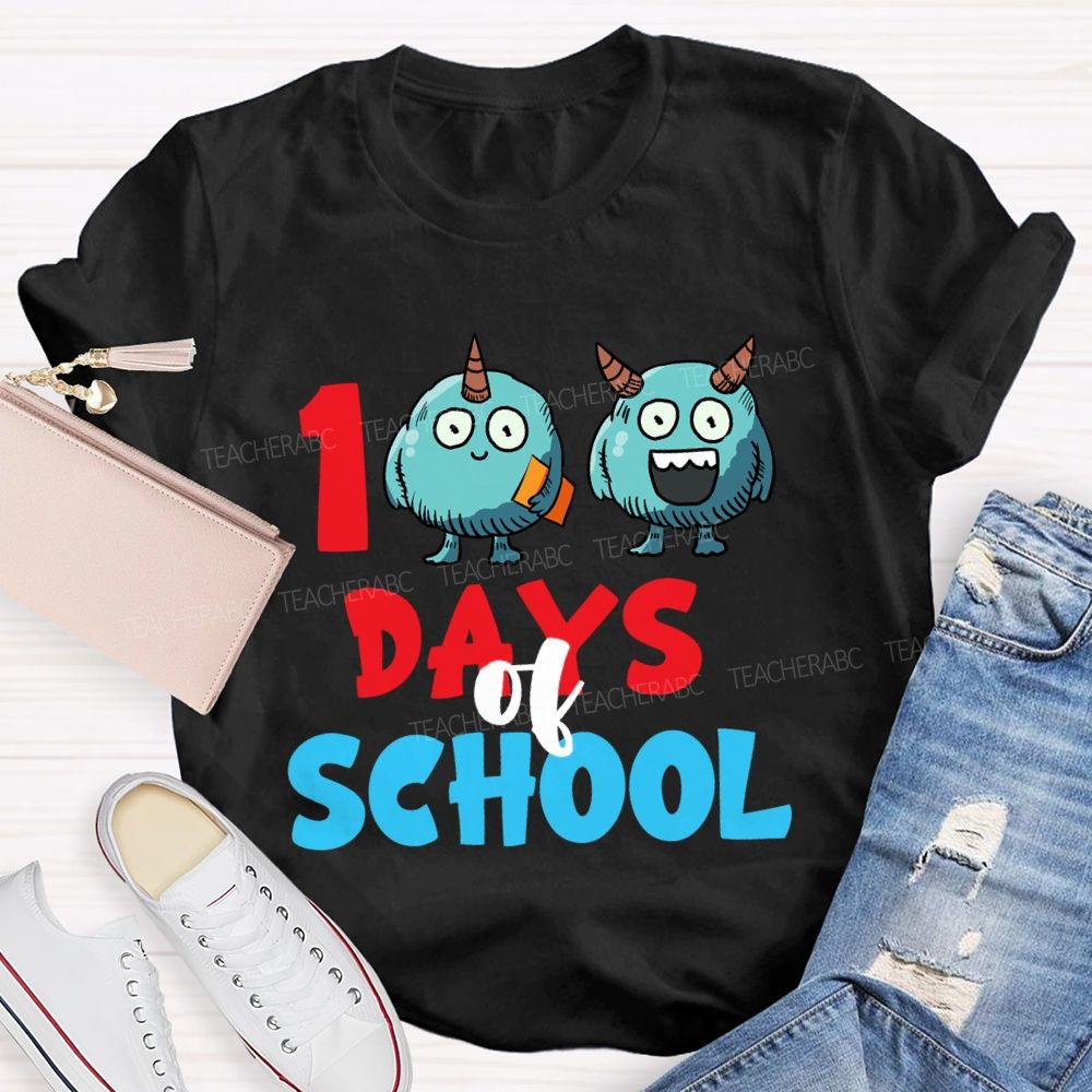 100 Days Of School Storybook T-Shirt