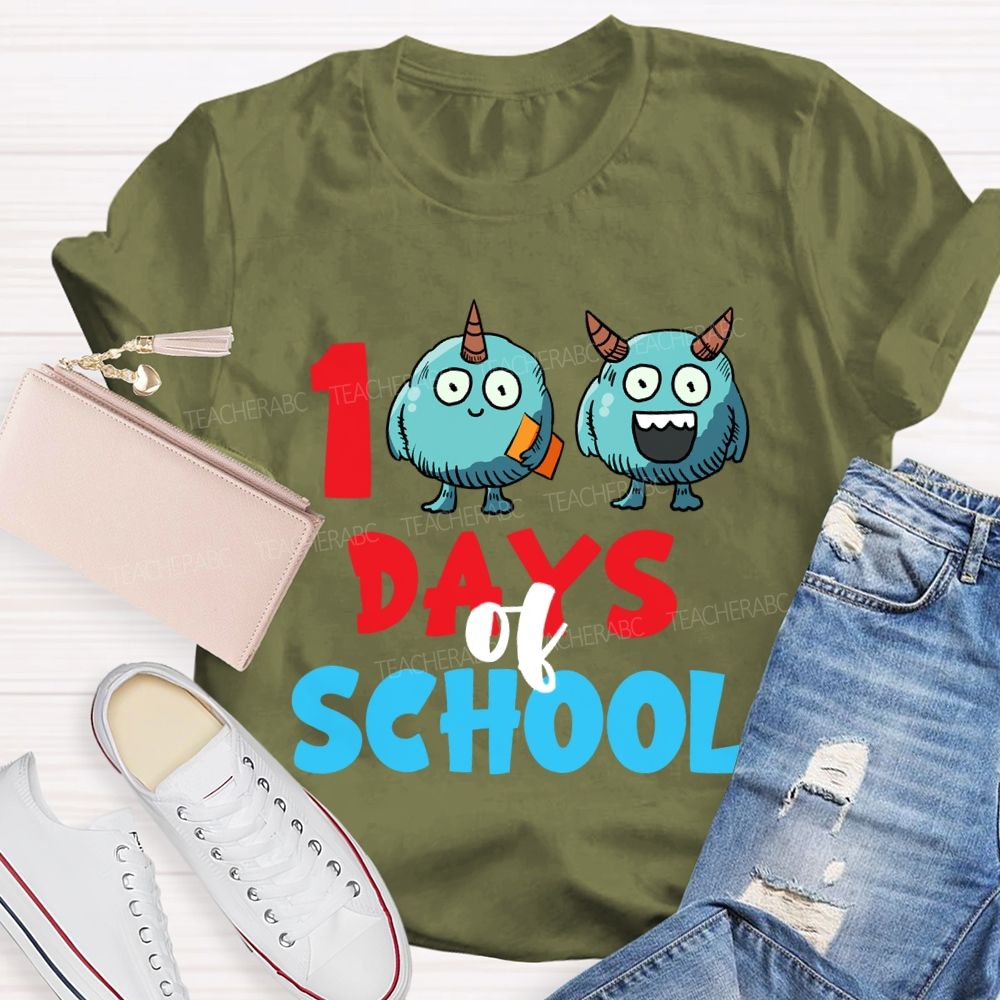 100 Days Of School Storybook T-Shirt