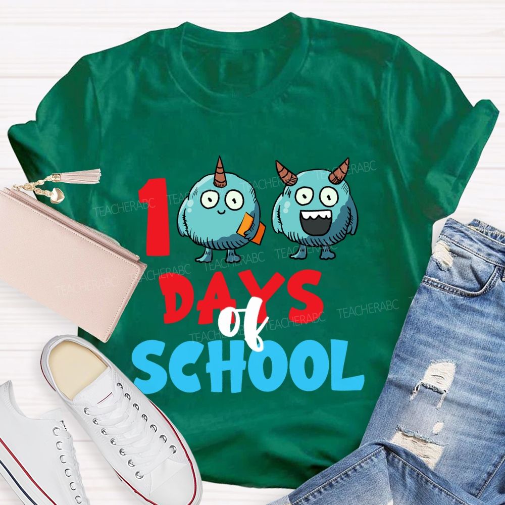 100 Days Of School Storybook T-Shirt