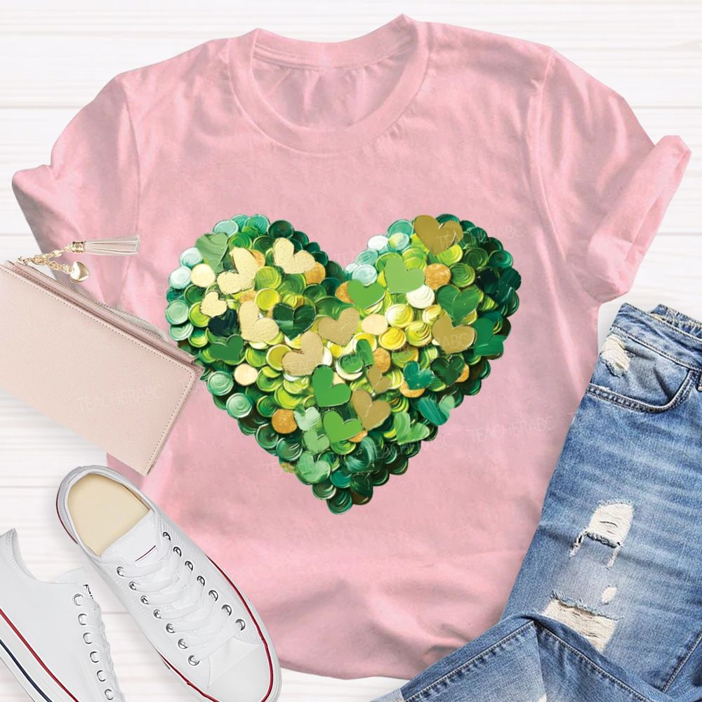 Lucky Heart Happy Saint Patrick'S Day T-shirt