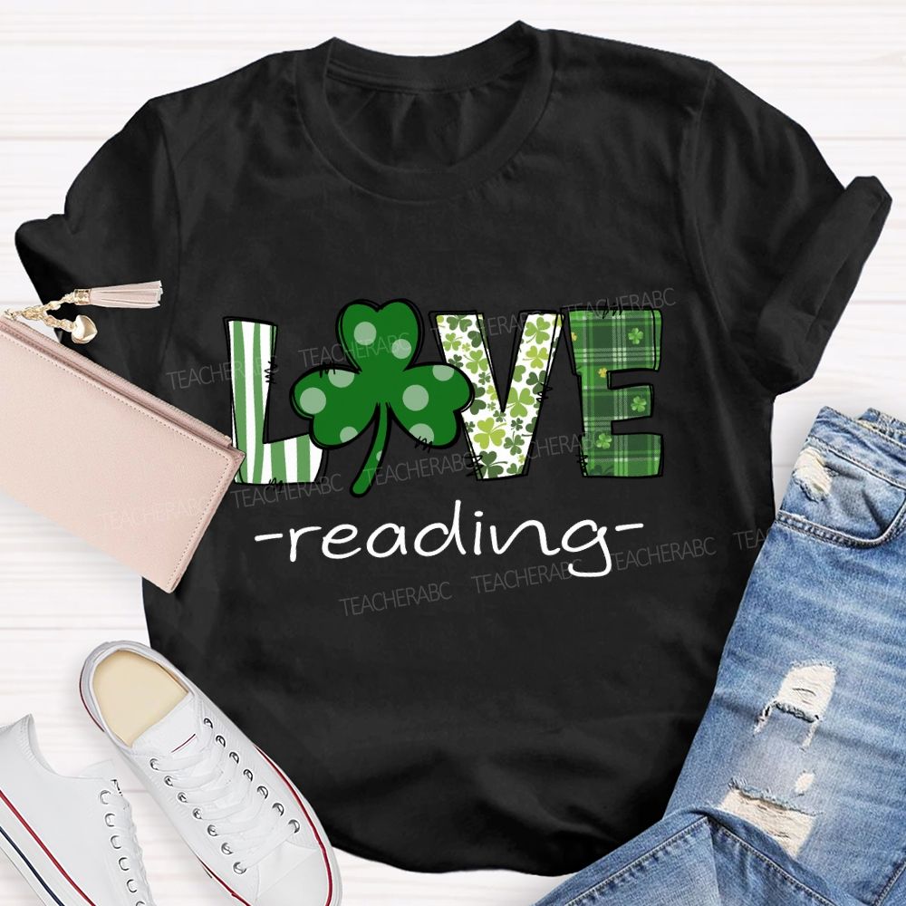 Saint Patrick's Day Love Reading T-shirt
