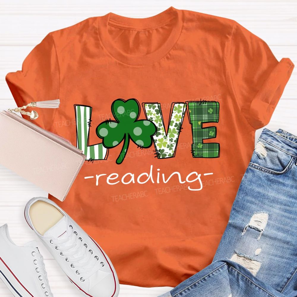 Saint Patrick's Day Love Reading T-shirt