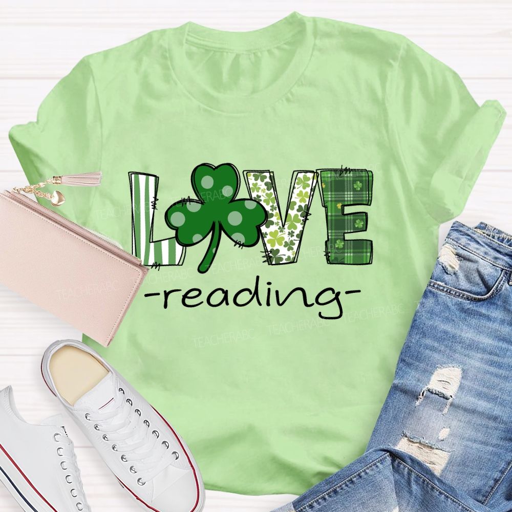 Saint Patrick's Day Love Reading T-shirt