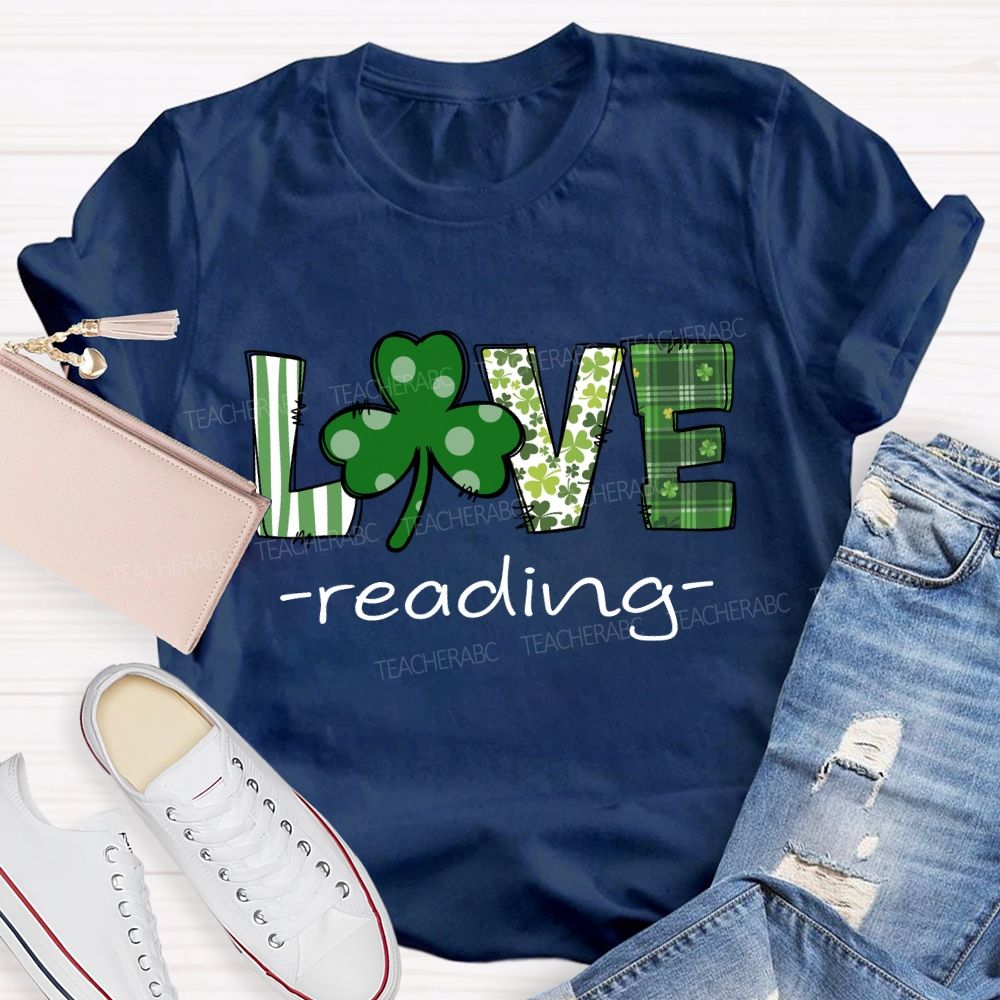 Saint Patrick's Day Love Reading T-shirt