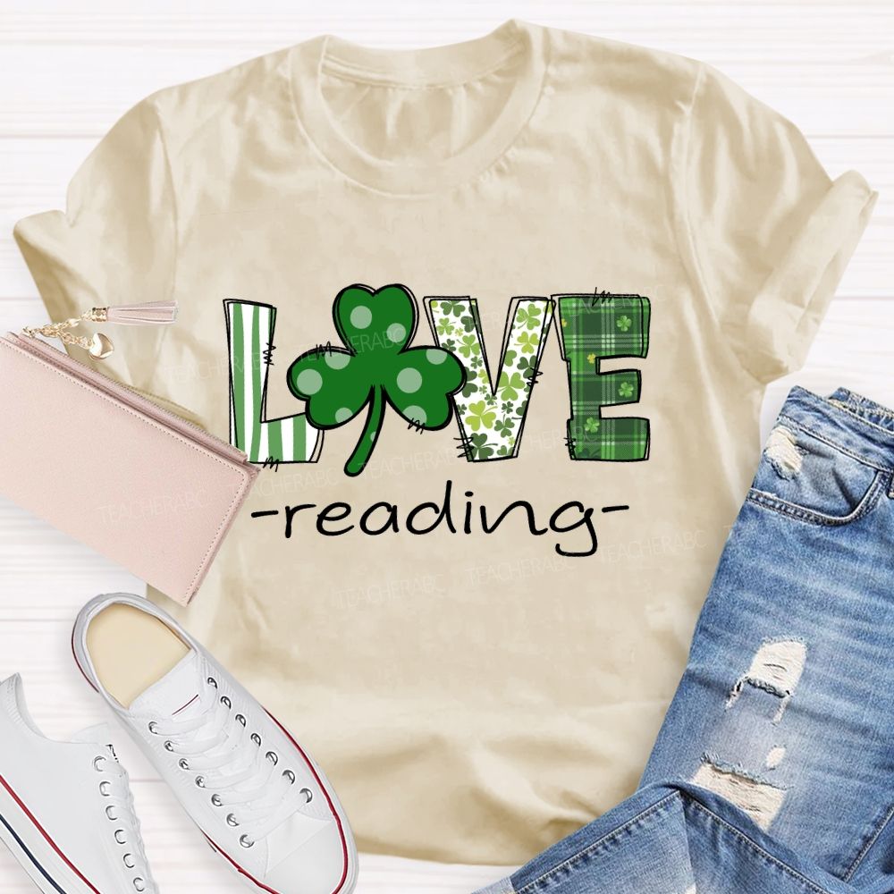 Saint Patrick's Day Love Reading T-shirt