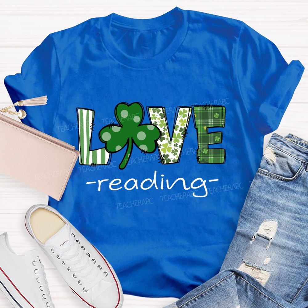 Saint Patrick's Day Love Reading T-shirt