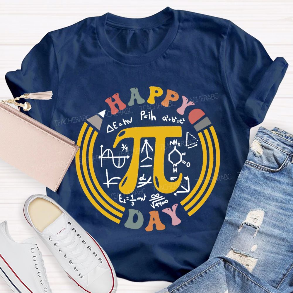 Happy Pi Day Math Teacher T-shirt