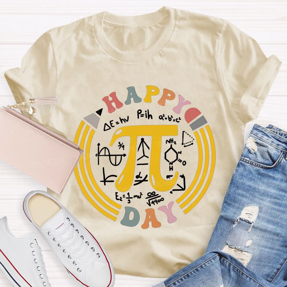 Happy Pi Day Math Teacher T-shirt