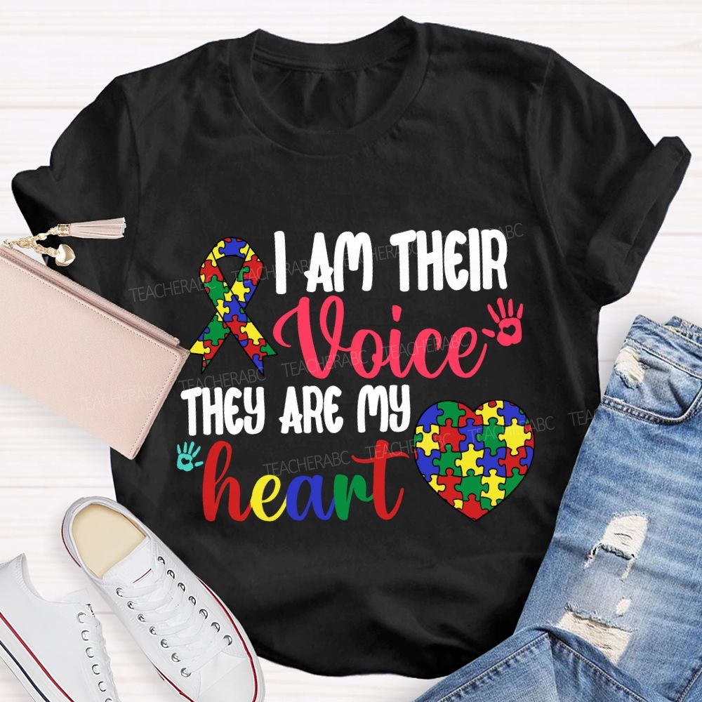I Am Their Voice They Are My Heart T-shirt
