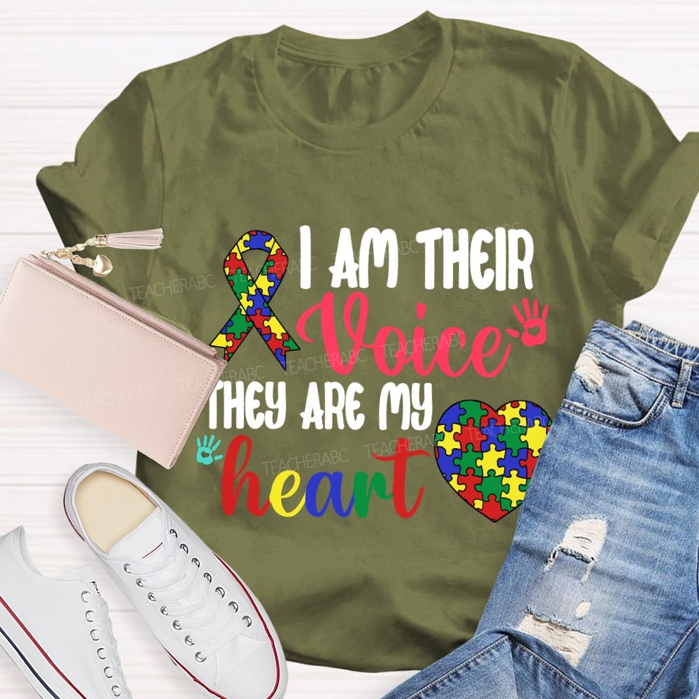 I Am Their Voice They Are My Heart T-shirt