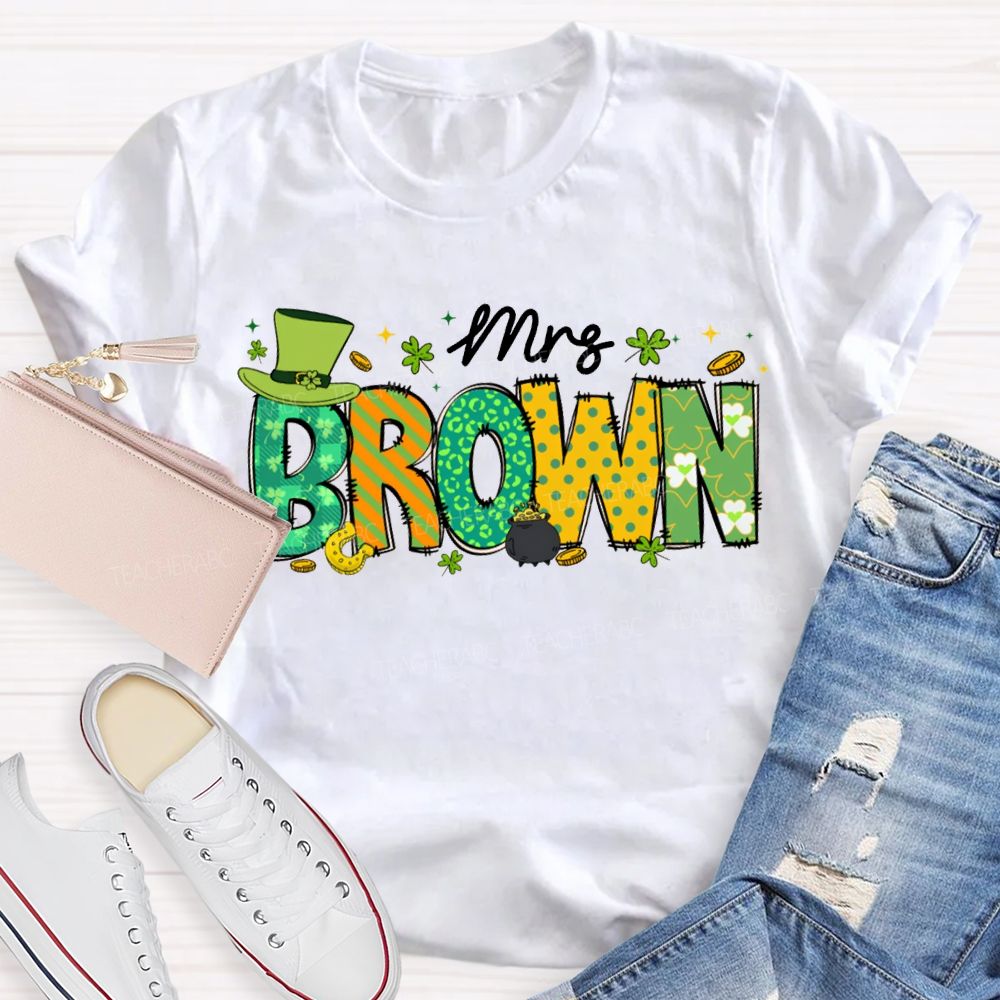 Personalized Name Happy St. Patrick'S Day T-shirt