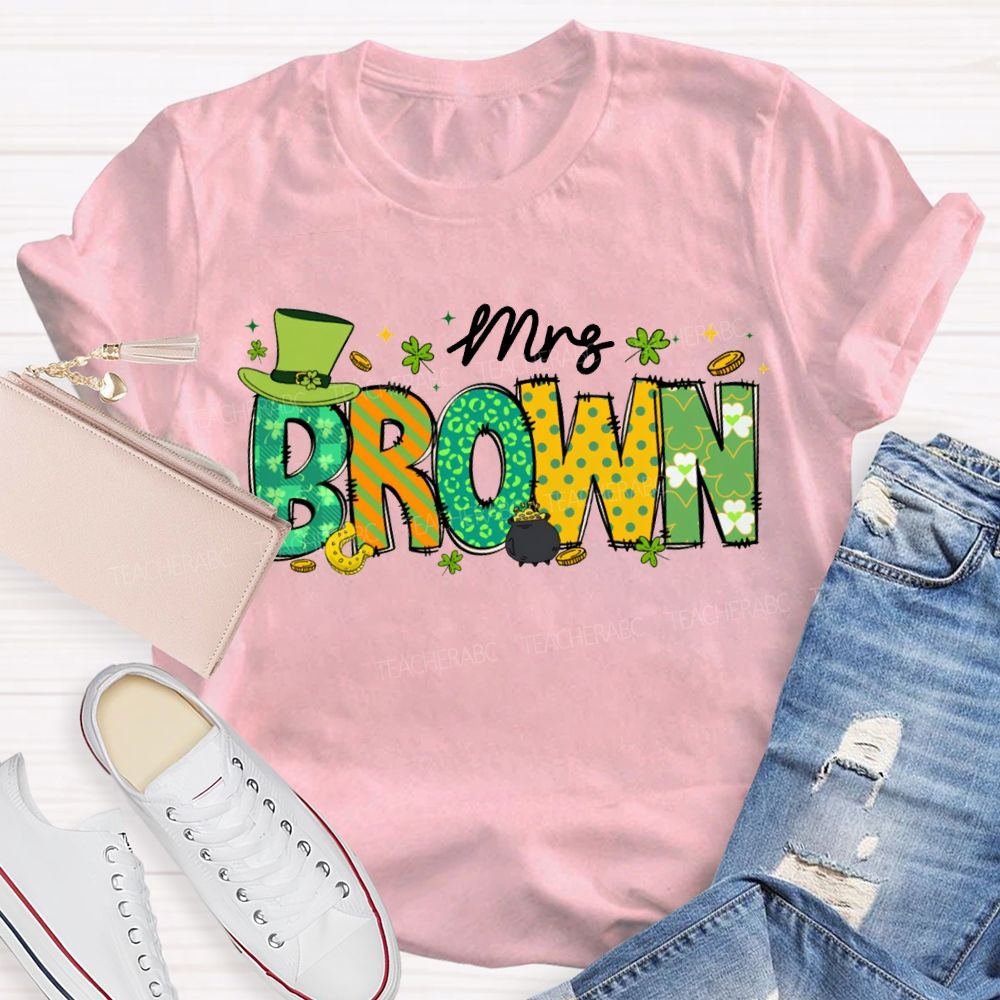 Personalized Name Happy St. Patrick'S Day T-shirt