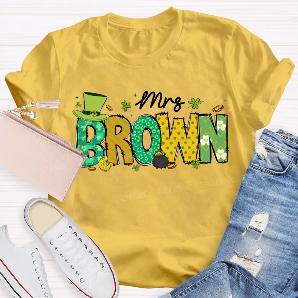 Personalized Name Happy St. Patrick'S Day T-shirt