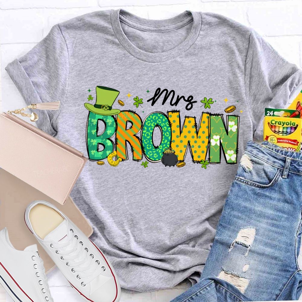 Personalized Name Happy St. Patrick'S Day T-shirt