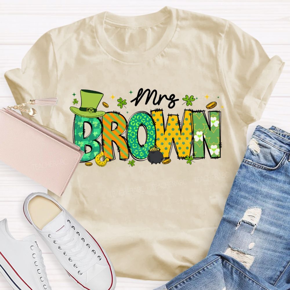 Personalized Name Happy St. Patrick'S Day T-shirt