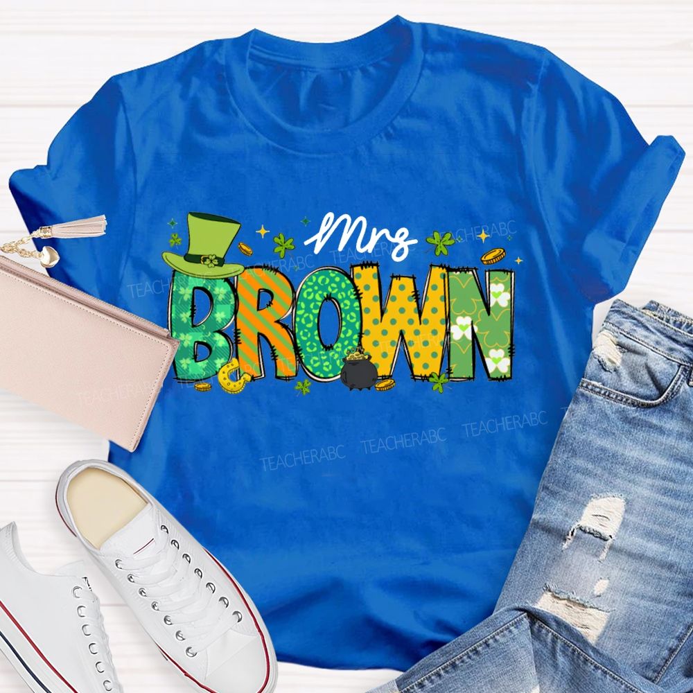 Personalized Name Happy St. Patrick'S Day T-shirt