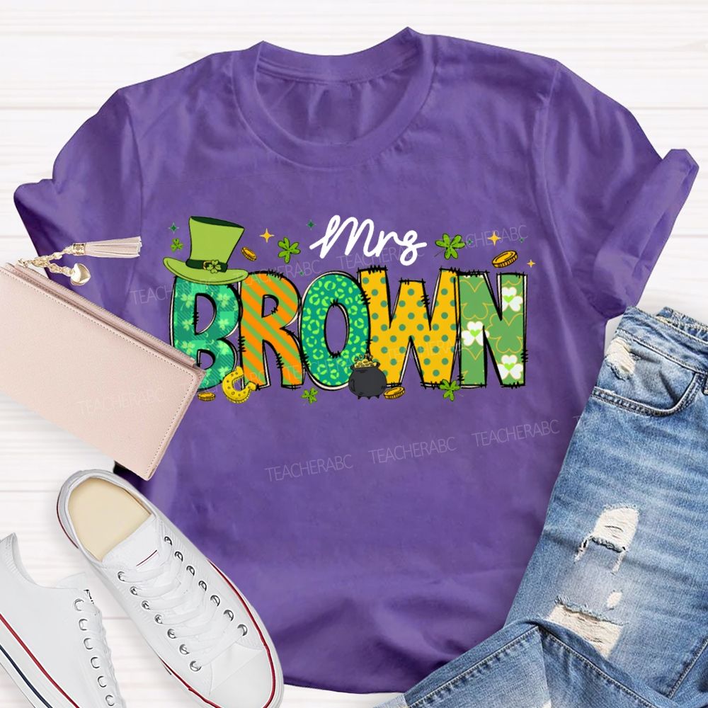 Personalized Name Happy St. Patrick'S Day T-shirt