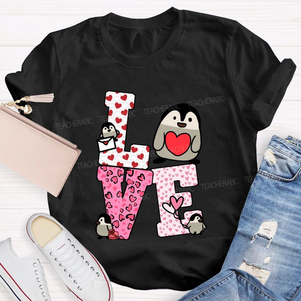Love Students With Hearts Valentine's Day T-Shirt