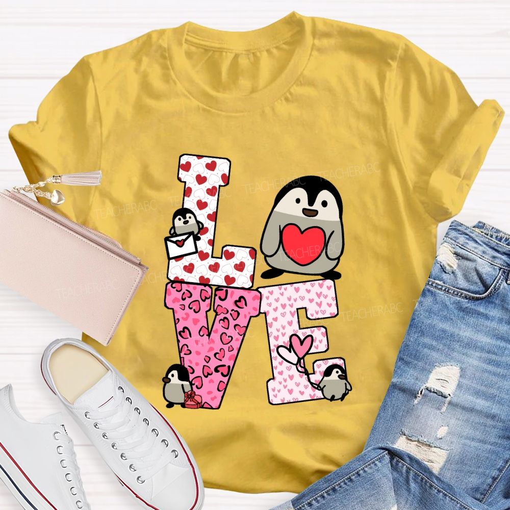 Love Students With Hearts Valentine's Day T-Shirt