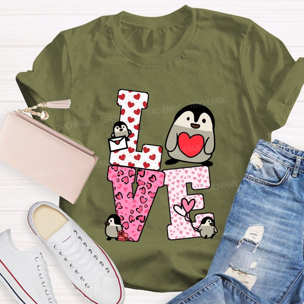 Love Students With Hearts Valentine's Day T-Shirt
