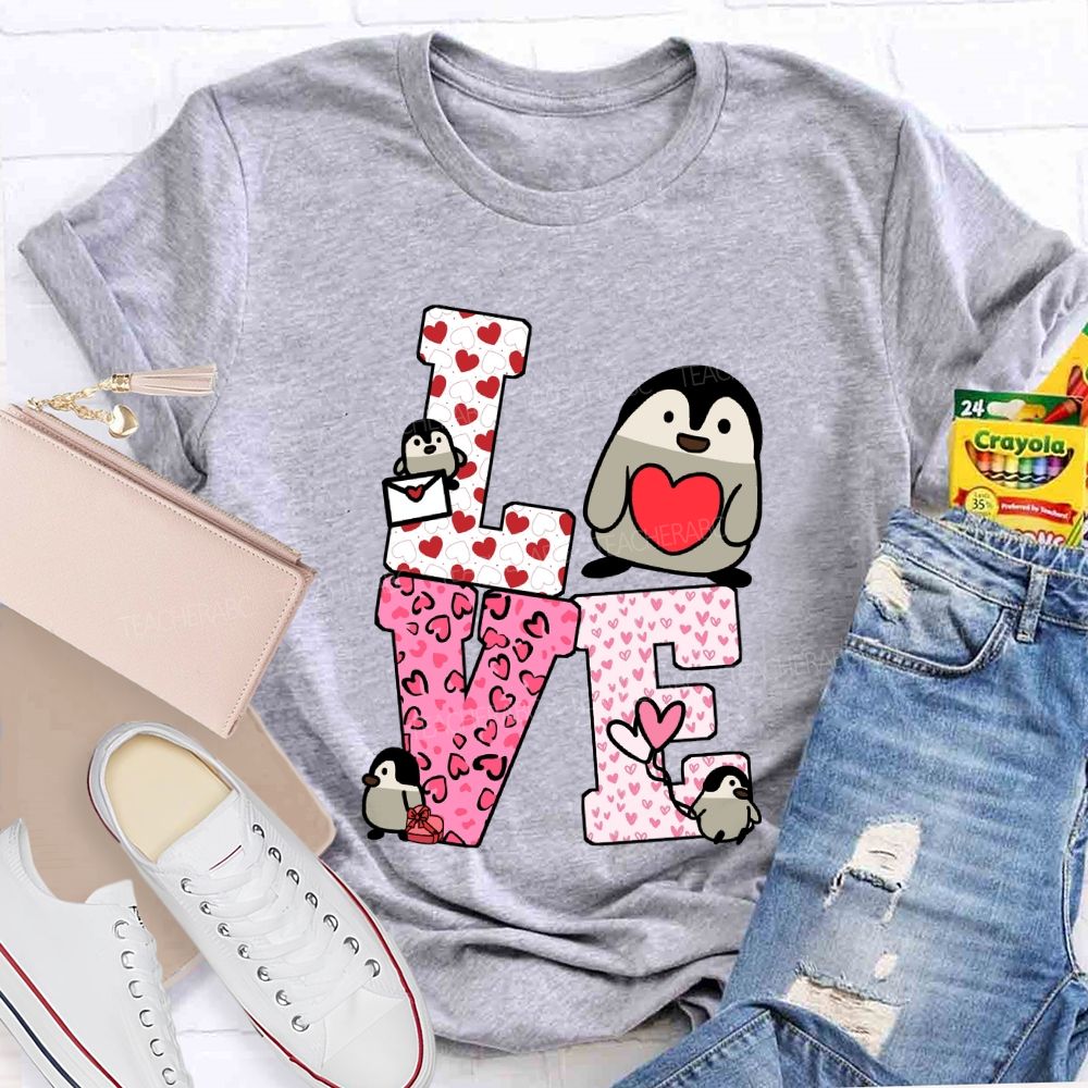 Love Students With Hearts Valentine's Day T-Shirt
