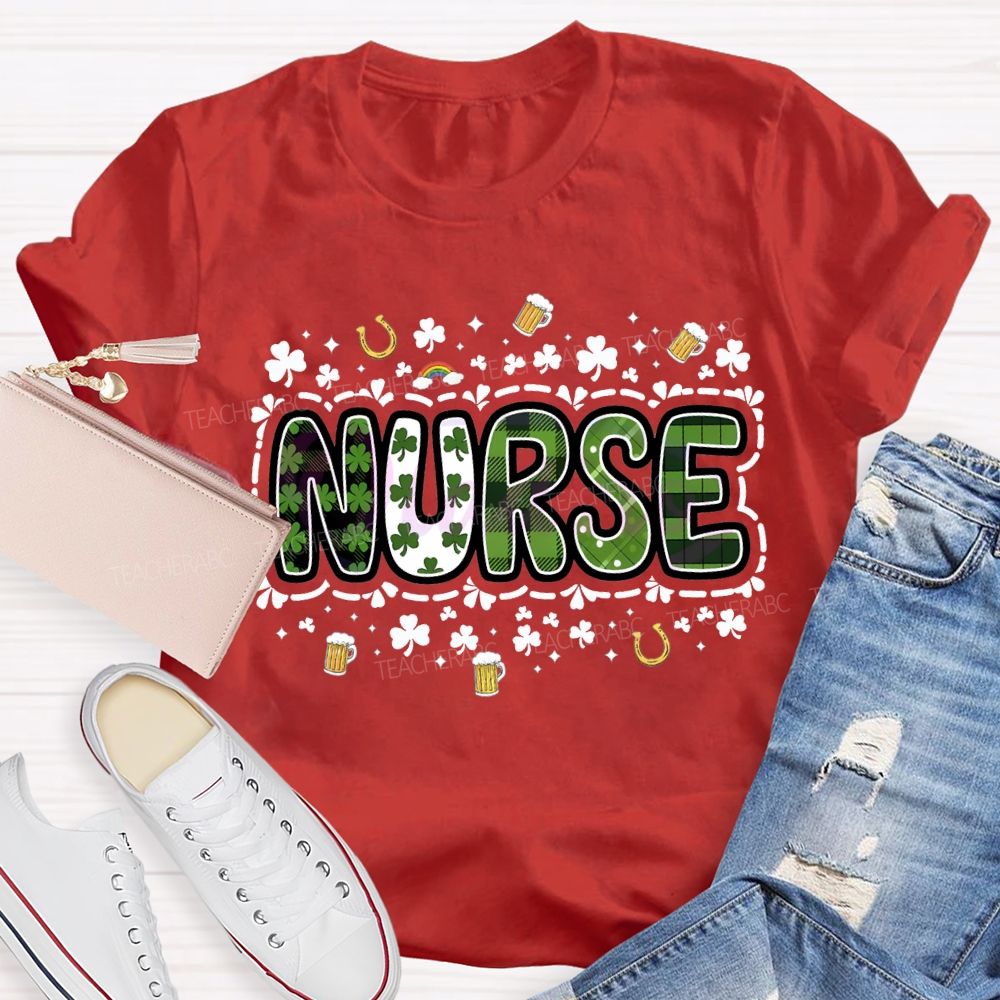 School Nurse Lucky Saint Patrick'S Day T-shirt