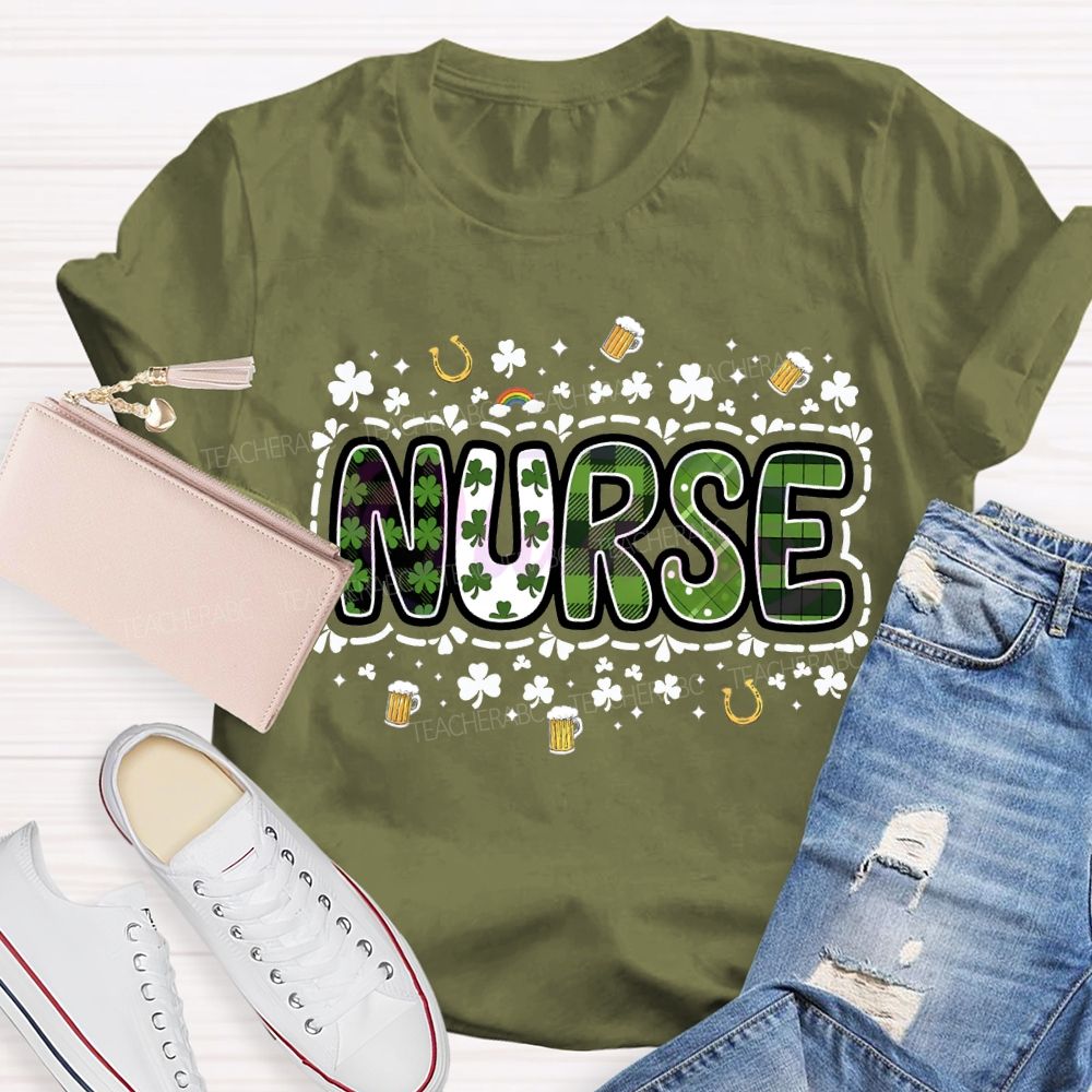 School Nurse Lucky Saint Patrick'S Day T-shirt