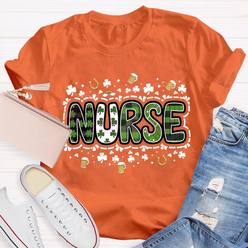School Nurse Lucky Saint Patrick'S Day T-shirt