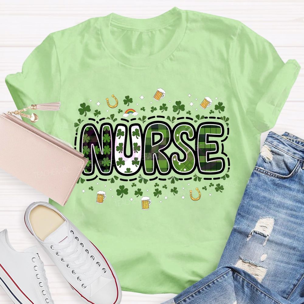 School Nurse Lucky Saint Patrick'S Day T-shirt