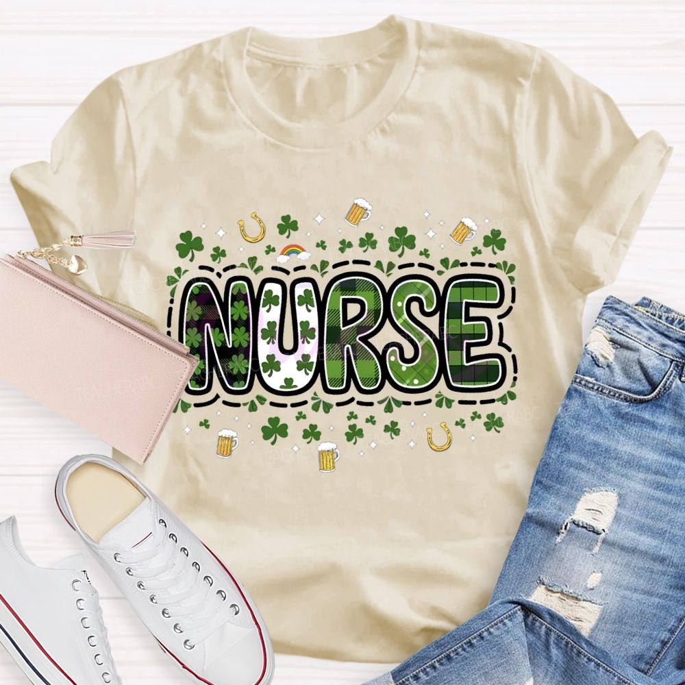 School Nurse Lucky Saint Patrick'S Day T-shirt